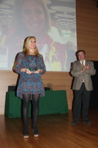 Entrega de premio a Marta Gómez