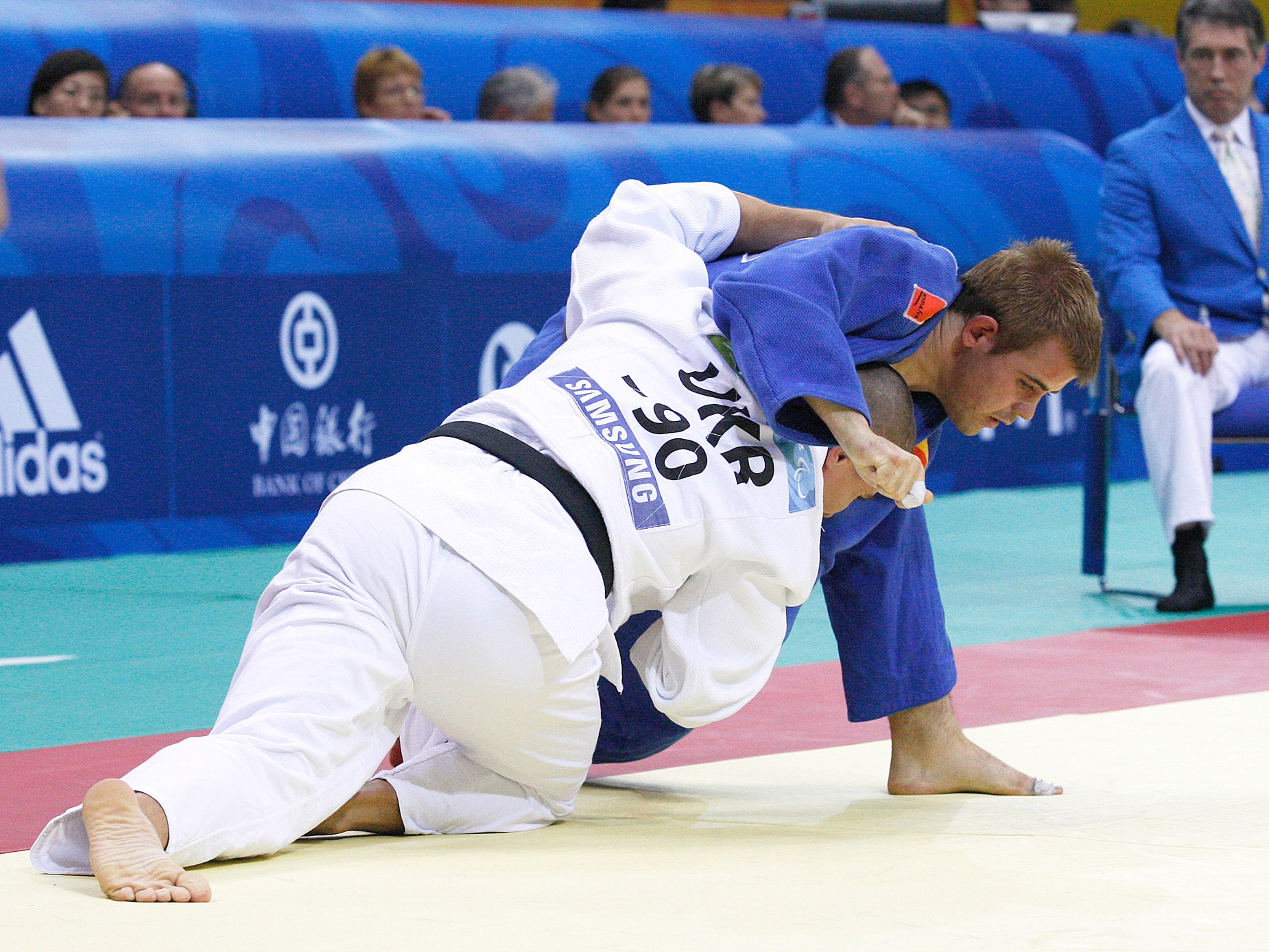 Abel Vázquez, compitiendo en Judo