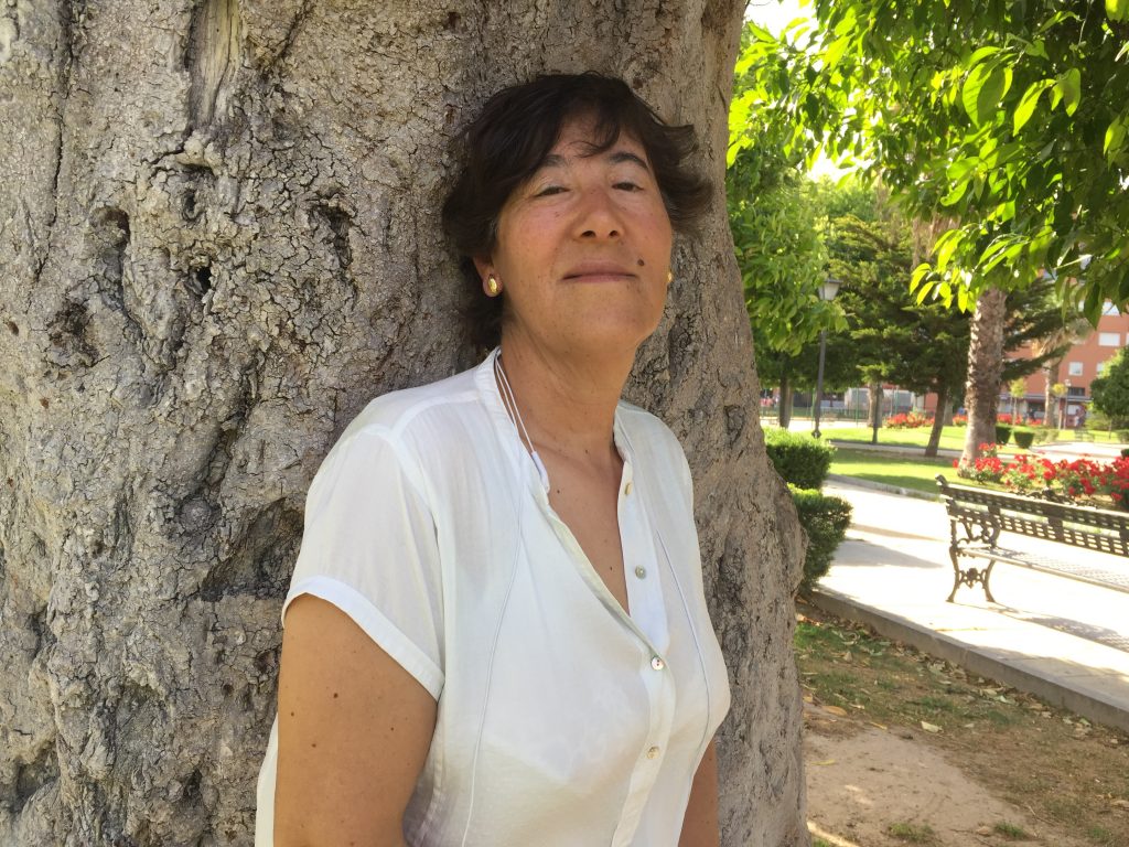 Ana María Estrada en el parque de los Perdigones (Sevilla)