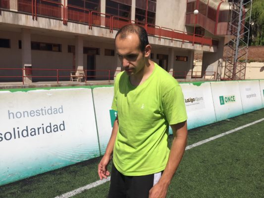 El granadino confía en poder participar en el Mundial de Fútbol de Ciegos que acogerá Madrid en junio