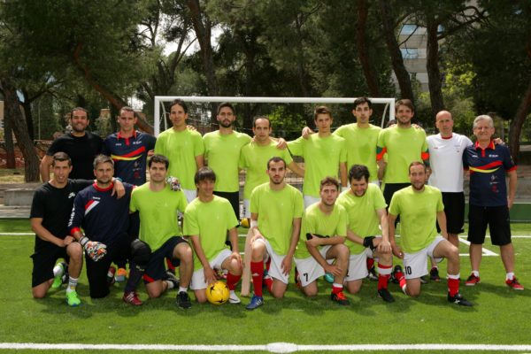 Los integrantes del equipo de España en el Mundial de Fútbol para Ciegos